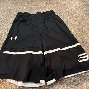 Under Armour Black and Gray HeatGear Shorts